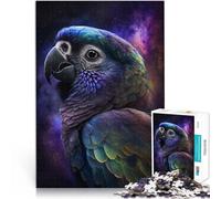 Rompecabezas para adultos, 1000 piezas, loro, galaxia, diversión familiar, 19.7 x 29.5 pulgadas, regalos secretos de Papá Noel, adecuados para adolescentes de 14 años en adelante