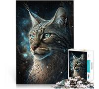 Rompecabezas para adultos 1000 piezas Lynx Animal Galaxia Juguetes educativos Juegos de Familia 50x70cm Decoración del hogar y regalos únicos