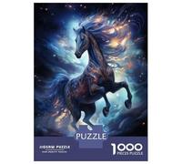 Rompecabezas para Adultos 1000 Piezas Magic Space Horse Rompecabezas para Adultos Juegos Relajantes Regalos para Mujeres Juegos Desafiantes Regalos 70x50cm/1000pcs