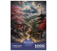 Rompecabezas para Adultos 1000 Piezas Magical Japanese Landscape Book Rompecabezas Juegos para Relajarse Vacaciones En Casa Matar El Tiempo Actividades Divertidas En Casa 52x38cm/1000pcs
