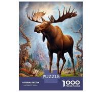 Rompecabezas para Adultos 1000 Piezas Magical Moose Safari Rompecabezas para Adultos Juego Familiar Análisis Y Lógica Actividades Divertidas En Casa, 38x26cm/1000pcs