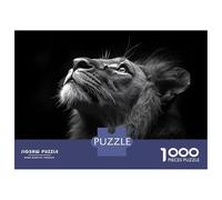Rompecabezas para Adultos 1000 Piezas Majestic Lion Looking Up Rompecabezas para Adolescentes Juegos Relajantes Análisis Y Lógica Cumpleaños Y Navidad 52x38cm/1000pcs