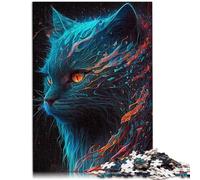 Rompecabezas para adultos, 1000 piezas, maravilloso gato persa, juego desafiante de 19.7 x 29.5 pulgadas, rompecabezas de Navidad
