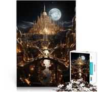 Rompecabezas para Adultos 1000 Piezas Metrópolis alienígena de Skyborne Juguetes de Juego desafiantes Regalo de cumpleaños 38x26cm