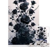 Rompecabezas para Adultos 1000 Piezas Midnight Bloom Juguetes de decoración para el hogar Grandes Regalos y Juguetes Juegos Familiares adecuados para decoración de Escritorio tamaño 38x26cm