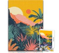 Rompecabezas para Adultos 1000 Piezas Minimalistas de Atardecer, Naturaleza, Juegos educativos, desafío difícil, Juguete Educativo, tamaño 38x52cm