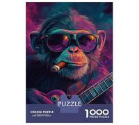 Rompecabezas para Adultos 1000 Piezas Monkey Blues Rompecabezas para Adultos Juego Práctico Difícil Difícil Diversión En Casa Actividades, 52x38cm/1000pcs