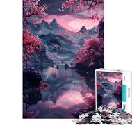 Rompecabezas para Adultos 1000 Piezas montaña Japonesa Lago Rompecabezas para Adultos Juguetes de Bricolaje desafío difícil Oferta como Regalo para Toda la Familia (tamaño 50x75cm)