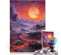 Rompecabezas para Adultos 1000 Piezas Montañas y Planetas Juguete de desafío de Juego Educativo Interacción Entre Padres e Hijos 75x50cm