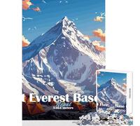 Rompecabezas para Adultos 1000 Piezas Monte Everest Base Camp Decoración del hogar Juguetes Regalos de cumpleaños Juegos relajantes Colección de Artistas Bellas Artes Tamaño 50x75cm