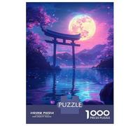 Rompecabezas para Adultos 1000 Piezas Moonlit Sakura Pathway Rompecabezas para Adultos Juego Práctico Difícil Difícil Diversión En Casa Actividades, 52x38cm/1000pcs
