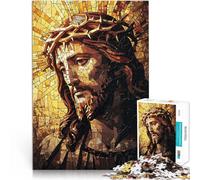 Rompecabezas para Adultos 1000 Piezas Mosaico de Jesucristo Juguete Educativo de Aprendizaje Regalos de cumpleaños, Regalos, Arte Mural 75x50cm