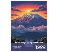 Rompecabezas para Adultos 1000 Piezas Mount Kilimanjaro Sunset Rompecabezas para Adultos Juegos Relajantes Regalos para Mujeres Oferta como Regalos para Toda La Familia 38x26cm/1000pcs