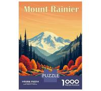 Rompecabezas para Adultos 1000 Piezas Mount Rainier Rompecabezas Juegos Divertidos Vacaciones En Casa Matar El Tiempo Oferta como Regalos para Toda La Familia 38x26cm/1000pcs