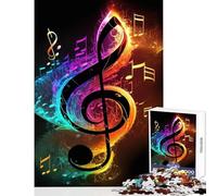 Rompecabezas para Adultos 1000 Piezas música en Vivo neón Juguete decoración de Pared Regalos para Mujeres y Hombres Juego práctico Que Mejora el Amor Entre Parejas tamaño 38x26cm