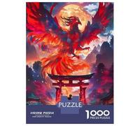 Rompecabezas para Adultos 1000 Piezas Mystery Phoenix In Torii Rompecabezas para Adolescentes Juegos Relajantes Análisis Y Lógica Cumpleaños Y Navidad 38x26cm/1000pcs