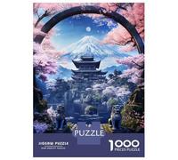 Rompecabezas para Adultos 1000 Piezas Mystical Moon Temple Rompecabezas para Adultos Juguetes DIY Análisis Y Lógica Diversión En Casa Actividades, 38x26cm/1000pcs