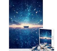 Rompecabezas para Adultos 1000 Piezas navegando bajo Las Estrellas de la Noche Juguete Educativo Gran Regalo para Juegos Juego Educativo Entrena tu Cerebro y Tus Manos tamaño 50x75cm