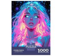 Rompecabezas para Adultos 1000 Piezas Neon Princess Rompecabezas Juegos Divertidos Vacaciones En Casa Matar El Tiempo Oferta como Regalos para Toda La Familia 52x38cm/1000pcs