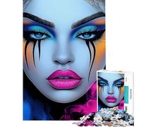 Rompecabezas para Adultos 1000 Piezas Neon Siren︰ Diosa glamurosa Ayuda a ejercitar el Cerebro Juego Educativo de ingenio para Mayores de 14 años 50x75cm