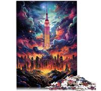 Rompecabezas para adultos 1000 piezas New York Skyline Juego Estimulante 19.7 pulgadas x 29.5" Regala regalos a toda la familia