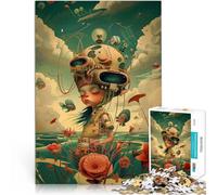 Rompecabezas para Adultos 1000 Piezas Niño Espacial Vintage de Anime Alivio del estrés Cada Pieza es única: un desafiante y Divertido Juego Familiar 75x50cm