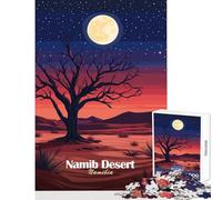 Rompecabezas para Adultos 1000 Piezas Noche en el Desierto de Namib Juguete Educativo Regalo de cumpleaños Juegos Divertidos fomenta el Amor Entre Parejas tamaño 50x75cm