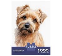 Rompecabezas para Adultos 1000 Piezas Norfolk Terrier Dog Rompecabezas Juguete Decoración De Pared Vacaciones En Casa Matar El Tiempo Juego Desafiante Regalos 52x38cm/1000pcs