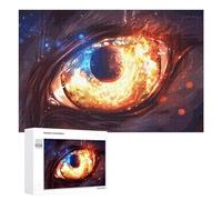 Rompecabezas para adultos, 1000 piezas, obra de arte de fantasía de ojo épico, rompecabezas para adultos, juego práctico para mejorar la memoria, regalos únicos para cumpleaños y Navidad, 1000 piezas