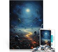 Rompecabezas para Adultos 1000 Piezas Obra de Arte del Cosmos Juegos Divertidos para la Familia Colección de Artistas, Bellas Artes 38x26cm