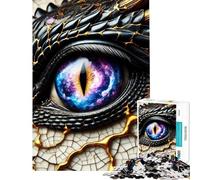 Rompecabezas para Adultos 1000 Piezas Ojo de Dragón Galaxia Rompecabezas de 1000 Piezas Juguete Decoración de Pared Divertido y con Humor (38x26cm)
