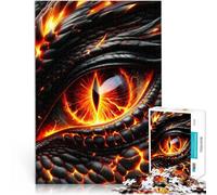 Rompecabezas para Adultos 1000 Piezas Ojo de Dragón Volcán Juegos educativos Decoración del hogar Mejorar el Amor Entre Parejas 38x26cm