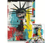 Rompecabezas para Adultos 1000 Piezas Originales Estatua de la Libertad Pop Art Juego de ingenio interacción Entre Padres e Hijos fortalece el Amor Entre Parejas 38x26cm