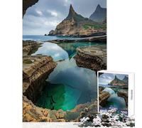 Rompecabezas para Adultos 1000 Piezas Orillas místicas al Amanecer Juguetes antiestrés Ideas de Regalos Juego práctico Mejorar el Amor Entre Parejas tamaño 50x75cm