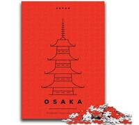 Rompecabezas para Adultos, 1000 Piezas, Osaka, Japón, Juegos educativos, decoración del hogar, Juego Educativo para cumpleaños y Navidad (tamaño 38x26cm)