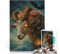 Rompecabezas para Adultos 1000 Piezas Oveja desafortunada Juego desafiante y Juego Familiar Colección de Artistas, Bellas Artes 38x26cm