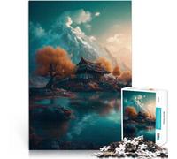 Rompecabezas para Adultos 1000 Piezas Paisaje Asombroso Juego Familiar para aliviar el estrés: desafío difícil Buen Regalo 38x26cm