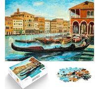 Rompecabezas para Adultos 1000 Piezas Paisaje de Pintura al óleo de Venecia Juegos Juguetes Regalo Decoración del hogar 38x26cm