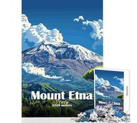 Rompecabezas para Adultos 1000 Piezas Paisaje del Monte ETNA Juguete para decoración de Pared Regalo para Mujeres y Hombres Juego práctico Que fomenta el Amor en Pareja tamaño 50x75cm