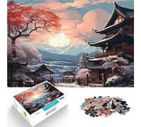 Rompecabezas para Adultos 1000 Piezas Paisaje japonés Ayuda al Cerebro a ejercitar Juguetes adictivos para Cultivar la Paciencia. Ideas de Regalos 52x38cm