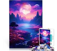 Rompecabezas para Adultos 1000 Piezas Paisajes estéticos del río Juego desafiante y Juego Familiar Regalos de cumpleaños 52x38cm