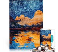Rompecabezas para Adultos 1000 Piezas Paisajes y símbolos de Belleza en Todo el país Fan Nature Vintage desafío Educativo Mejorar la Memoria 38x26cm
