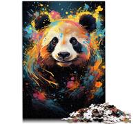 Rompecabezas para adultos 1000 piezas Panda Art Le Puzzle Desafío de inteligencia cerebral Juguetes adictivos 19.7 pulgadas x 29.5 pulgadas para adolescente edad 14+