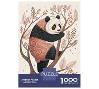 Rompecabezas para Adultos 1000 Piezas Panda in A Tree Rompecabezas para Adultos Juguete Decoración De Pared Patrón De Ensamblaje Actividades Divertidas En Casa 38x26cm/1000pcs