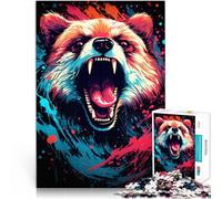 Rompecabezas para adultos 1000 piezas Panda Roux Animales Actividad familiar Puzzle adecuado para parejas 14.96 pulgadas x 20.47 pulgadas para adolescentes Edad 14+