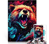 Rompecabezas para adultos 1000 piezas Panda Roux Animales Juego Estimulante Juguetes 10.27 pulgadas x 14.96" Regalos Secret Santa para adolescentes de 14 años y más