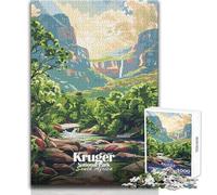 Rompecabezas para Adultos, 1000 Piezas, Parque Nacional Kruger, Sudáfrica, Arte, Juego Educativo Familiar, decoración, Obra de Arte, Regalo, tamaño 50x75cm