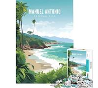 Rompecabezas para Adultos 1000 Piezas Parque Nacional Manuel Antonio Juego Imposible Juguetes Juegos Educativos Regalos para Cumpleaños Actividades Familiares Tamaño 75x50cm