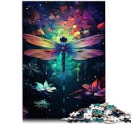 Rompecabezas para adultos 1000 piezas Patrón de libélula Galaxia Montaje 19.7" x 29.5" Una obra de arte para adolescentes de 14 años y mayores