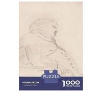Rompecabezas para Adultos 1000 Piezas Pencil Sketch of A Man Rompecabezas para Adultos Juegos Relajantes Regalos para Mujeres Juegos Desafiantes Regalos 38x26cm/1000pcs